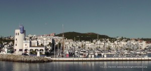 blue skies at Puerto de la Duquesa, Manilva, Costa del Sol, Andalucia, Spain