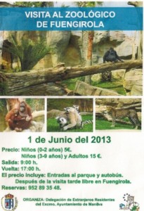 Manilva foreign residents day trip to Fuengirola Zoo