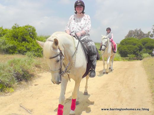 Horse riding in Spain