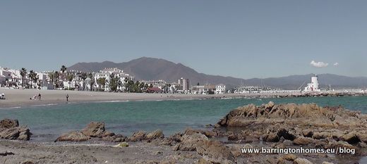 El Castillo de La Duquesa Rock Pools and Beach, Costa del Sol, Spain