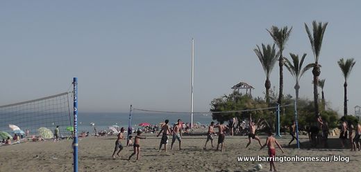 beach volleyball at sabinillas manilva